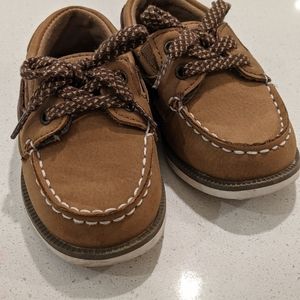 Cat & Jack pecan leather/suede loafers